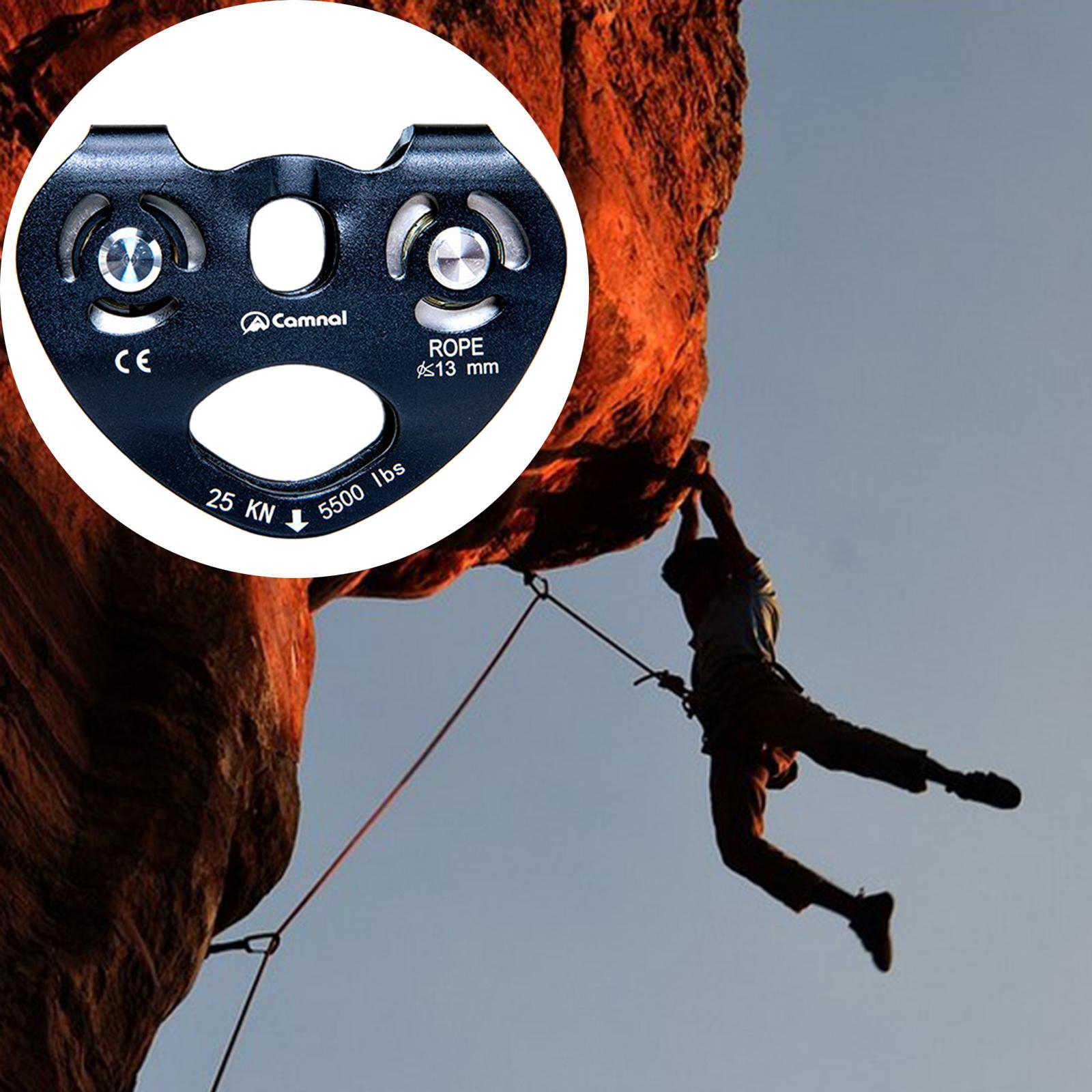 Climbing Dual Pulley Dual Trolley Gear On with Ball Bearing Fixed