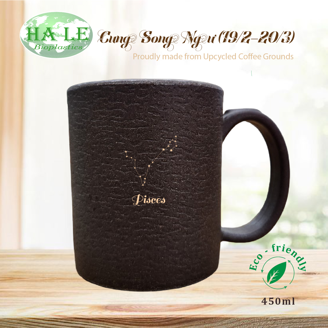 Ly từ bã cà phê cung Song Ngư