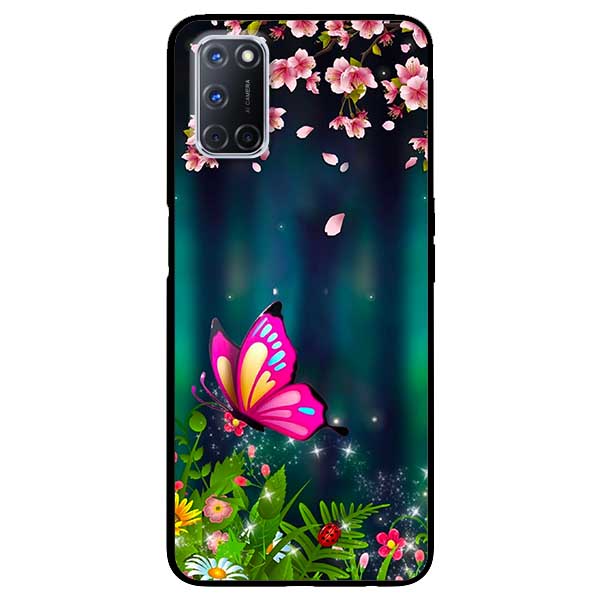 Ốp lưng dành cho Oppo A52 / A72 / A92 mẫu Bướm Hồng
