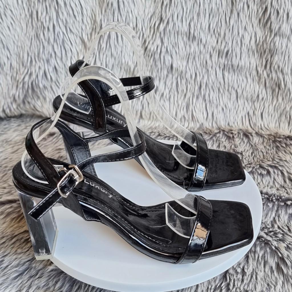 Giày Cao Gót Sandal Quai Hậu Cao Gót Nữ 7 Phân Đế Trong - MS 023