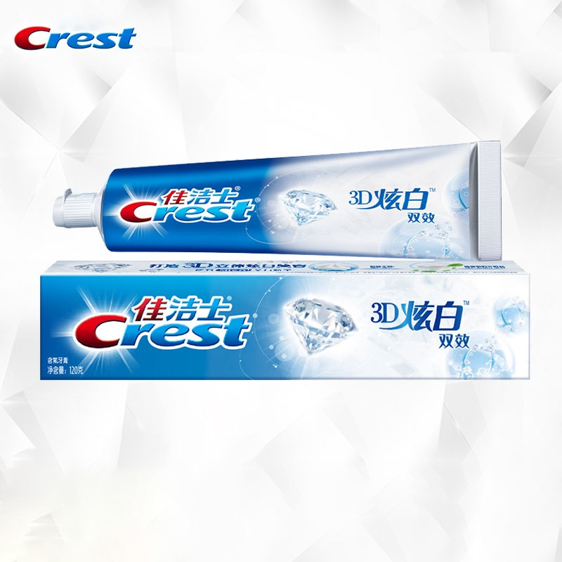 Crest Kem Đánh Răng 3D MICA 120g Hai Hiệu Ứng Làm Trắng Răng