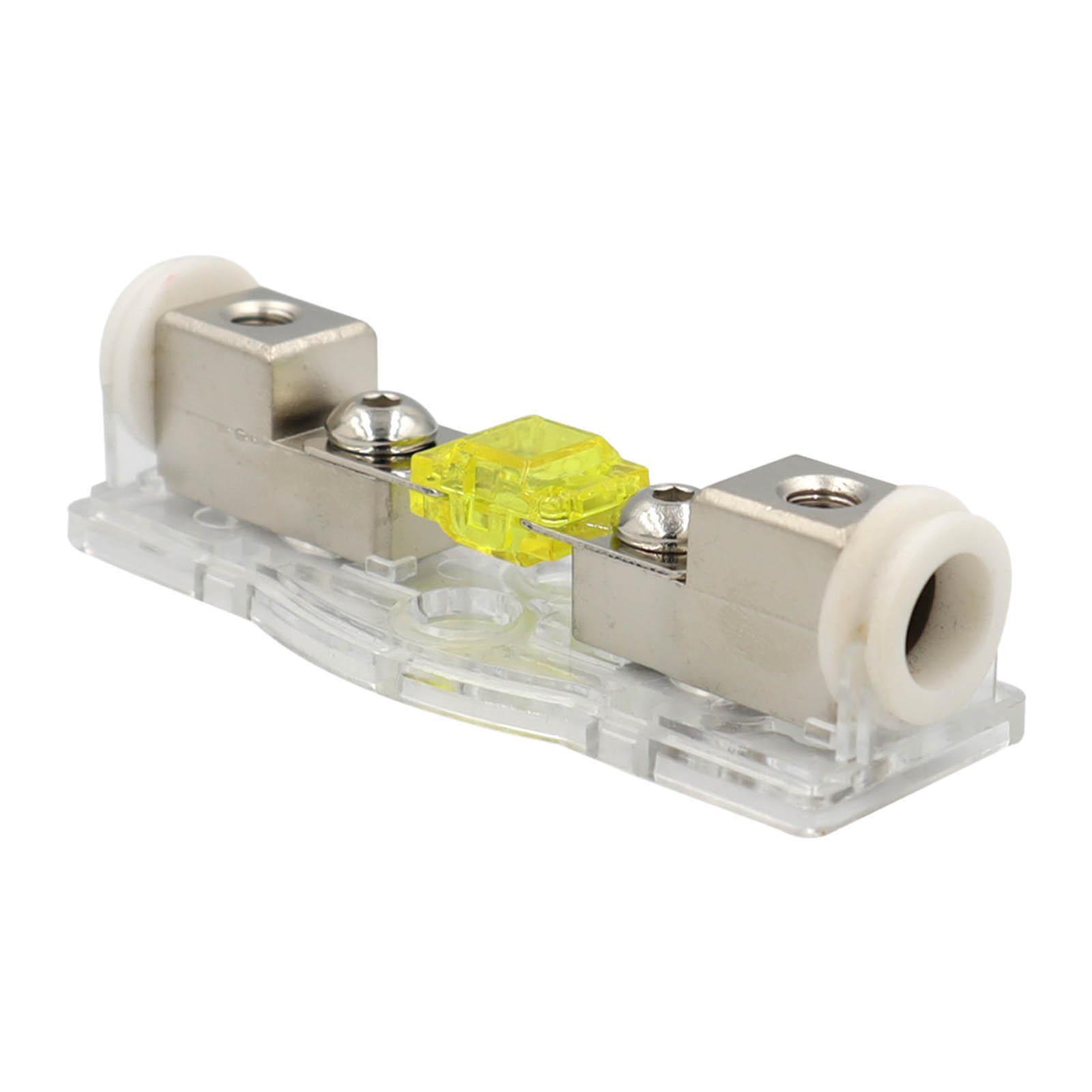 Mini 120A Anl Fuse Holder with Fuse 30A 40A 60A 80A 100A for Auto Car Stereo Audio Amplifier