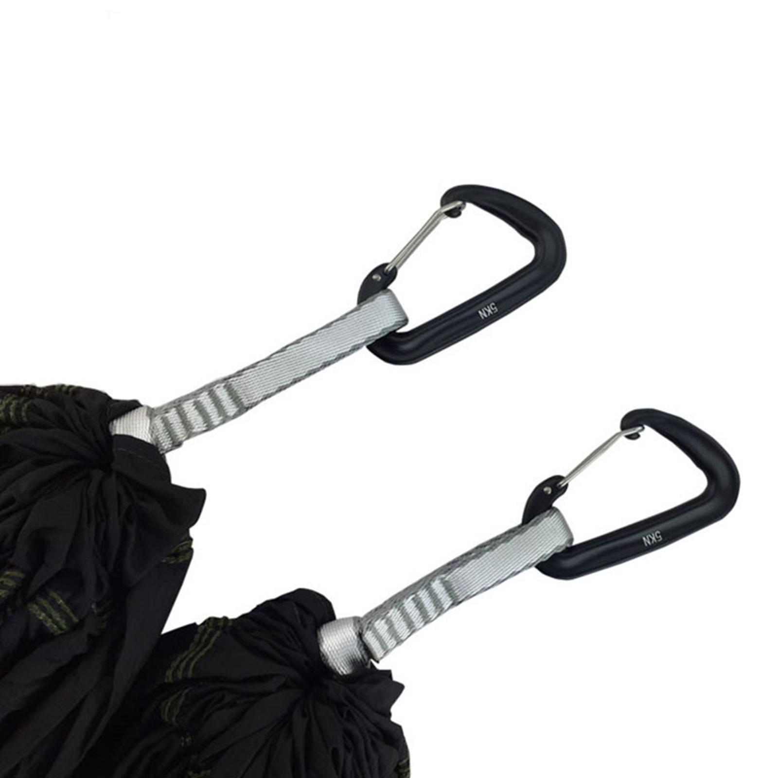 Metal Locking Carabiner Gadgets Keyring Heavy Duty 3 inch Small Carabiner Clip D Shaped Carabiner for Water Bottle Fishing Mountaineering