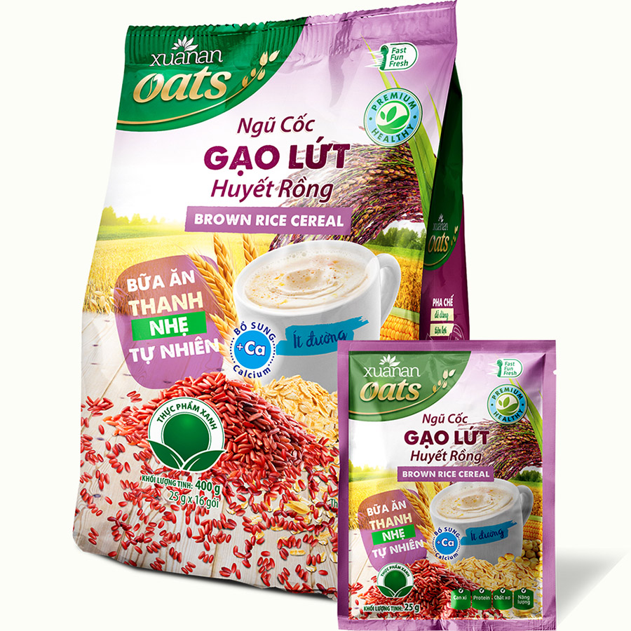 Ngũ Cốc Gạo Lứt Huyết Rồng Xuân An 400g