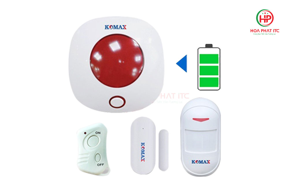 Bộ chống trộm không dây kết nối wifi Komax KM-T70W