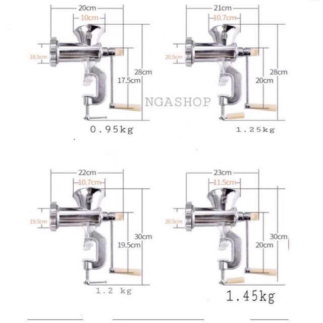 MÁY XAY THỊT QUAY TAY -XAY THỰC PHẨM ĐA NĂNG