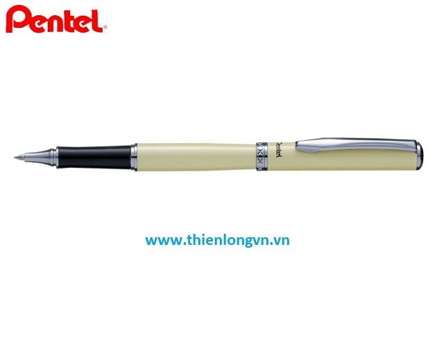 Bút ký cao cấp Pentel K611W thân bút màu sữa