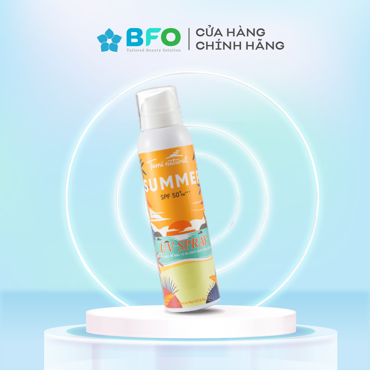 Kem chống nắng nâng tone dạng xịt Summer UV Spray cao cấp SPF 50 PA+++