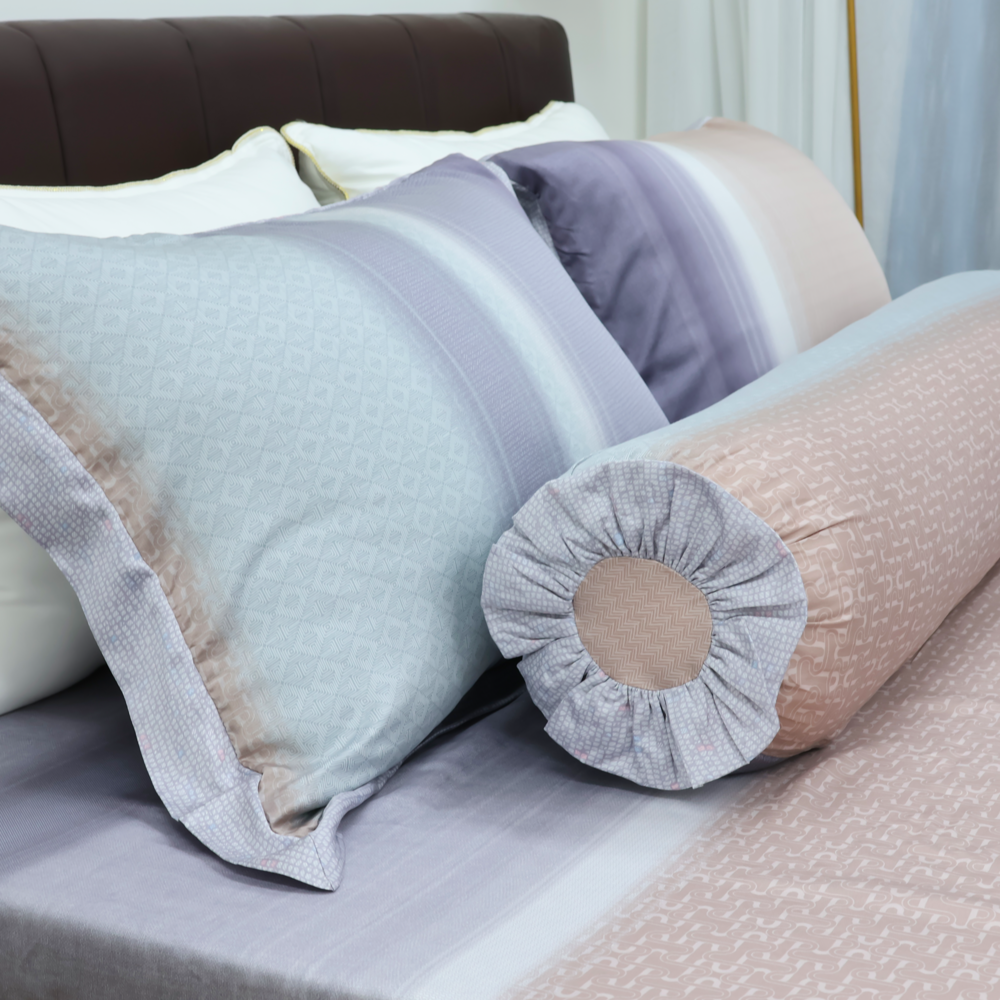 [LỤA TENCEL SIÊU MÁT LẠNH] Bộ 5 món ga gối Tencel Pristine NP8907 nhiều size 100% tencel 80s chính hãng 1m2x2m, 1m4x2m, 1m6x2m, 1m8x2m, 2mx2m2