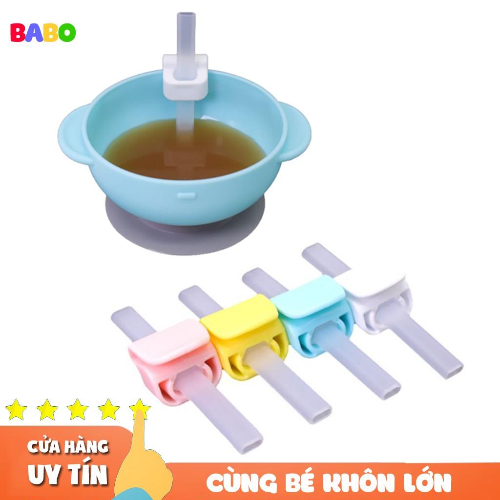 Bộ Ống Hút Cháo Gắn Bát Tiện Dụng Cho Bé