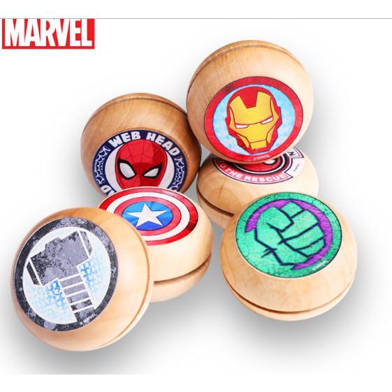 Yoyo gỗ in hình Marvel (Captain America/Iron man/Hulk/Thor)