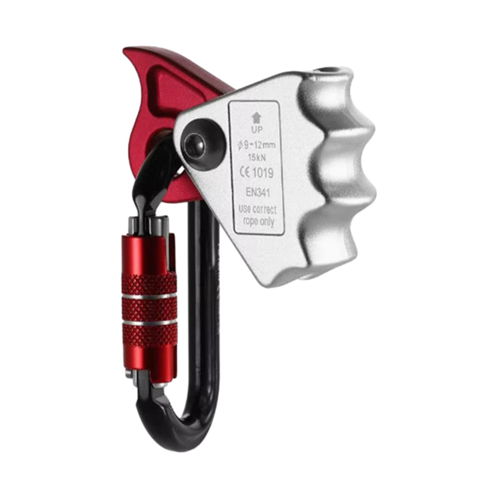 Climbing Ascender Rope Grab Auto Locking Carabiner for Rock Climbing Caving