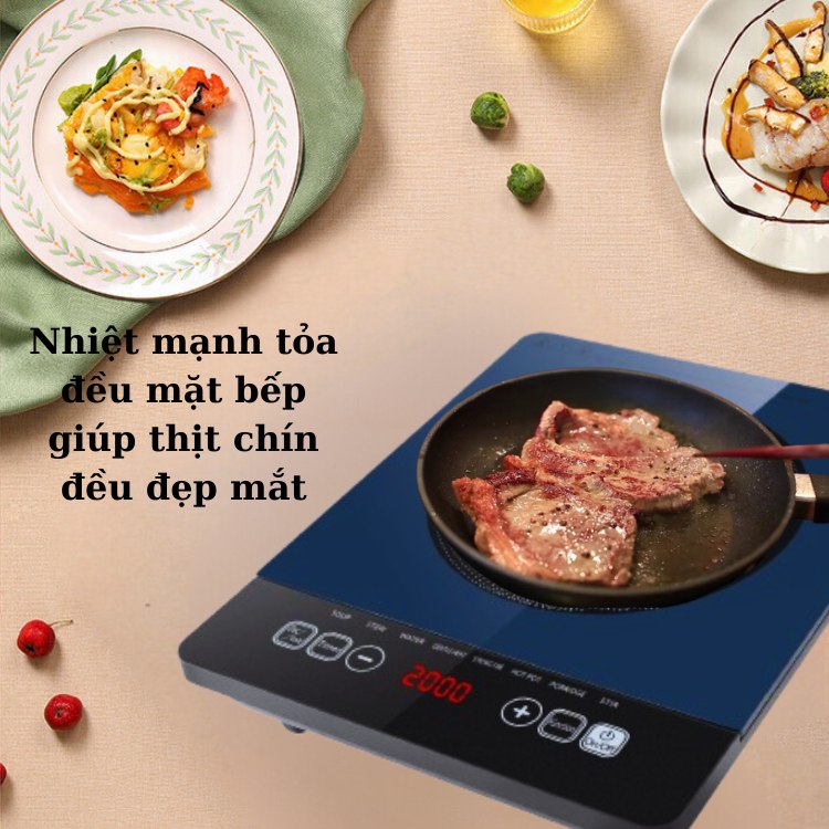Bếp điện từ CẢM ỨNG SOKANY SK-07048 công suất 2200W, bếp từ đơn đa năng với 8 chế độ nấu - HÀNG CHÍNH HÃNG
