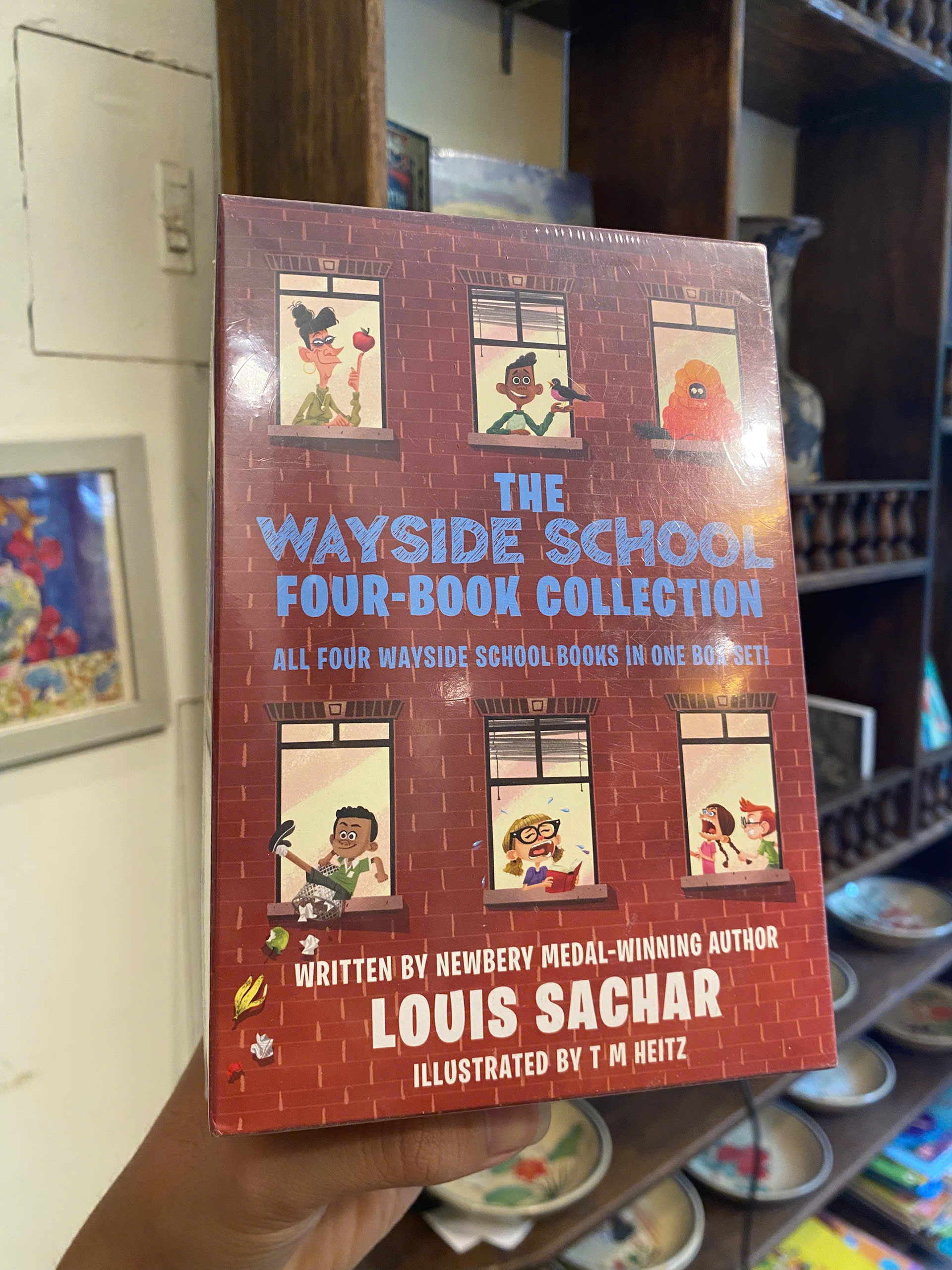 Sách - The Wayside School 4-Book Box Set by Louis Sachar | Children English Book / Ngoại văn