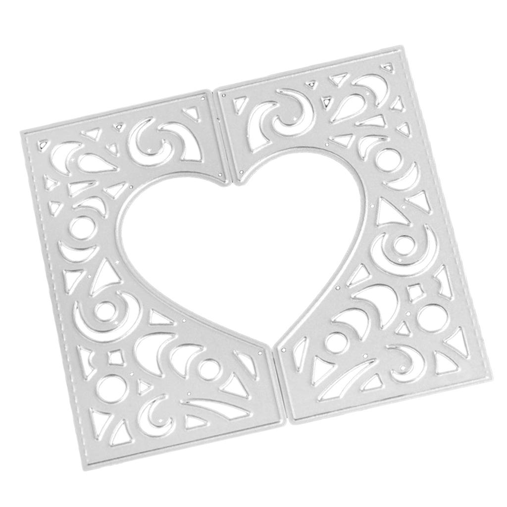 Heart Cutting Dies Cut Metal Scrapbooking Stencil Embossing Scrapbook Decor