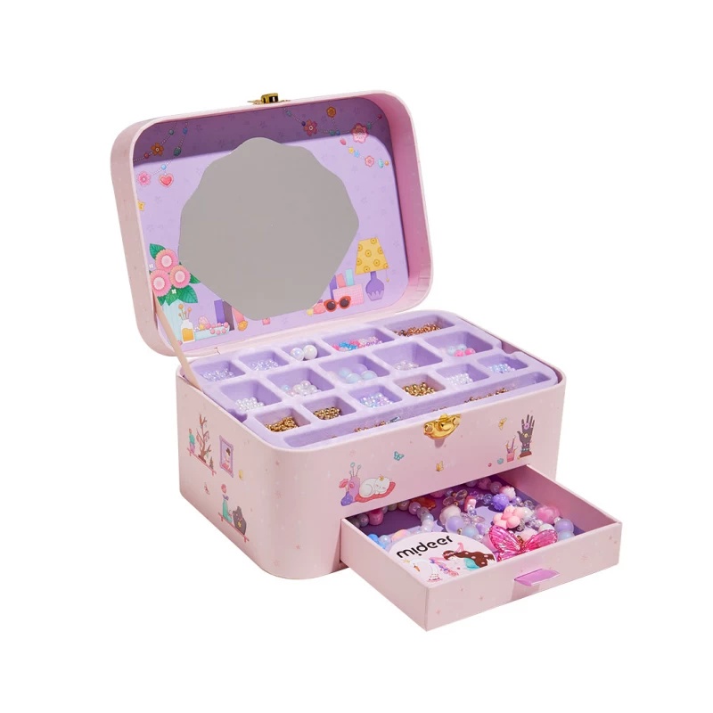 Đồ Chơi Charm Thiết Kế Vòng Cổ, Vòng Tay Cho Bé Gái DIY Mideer Charm Bracelet Making Kit