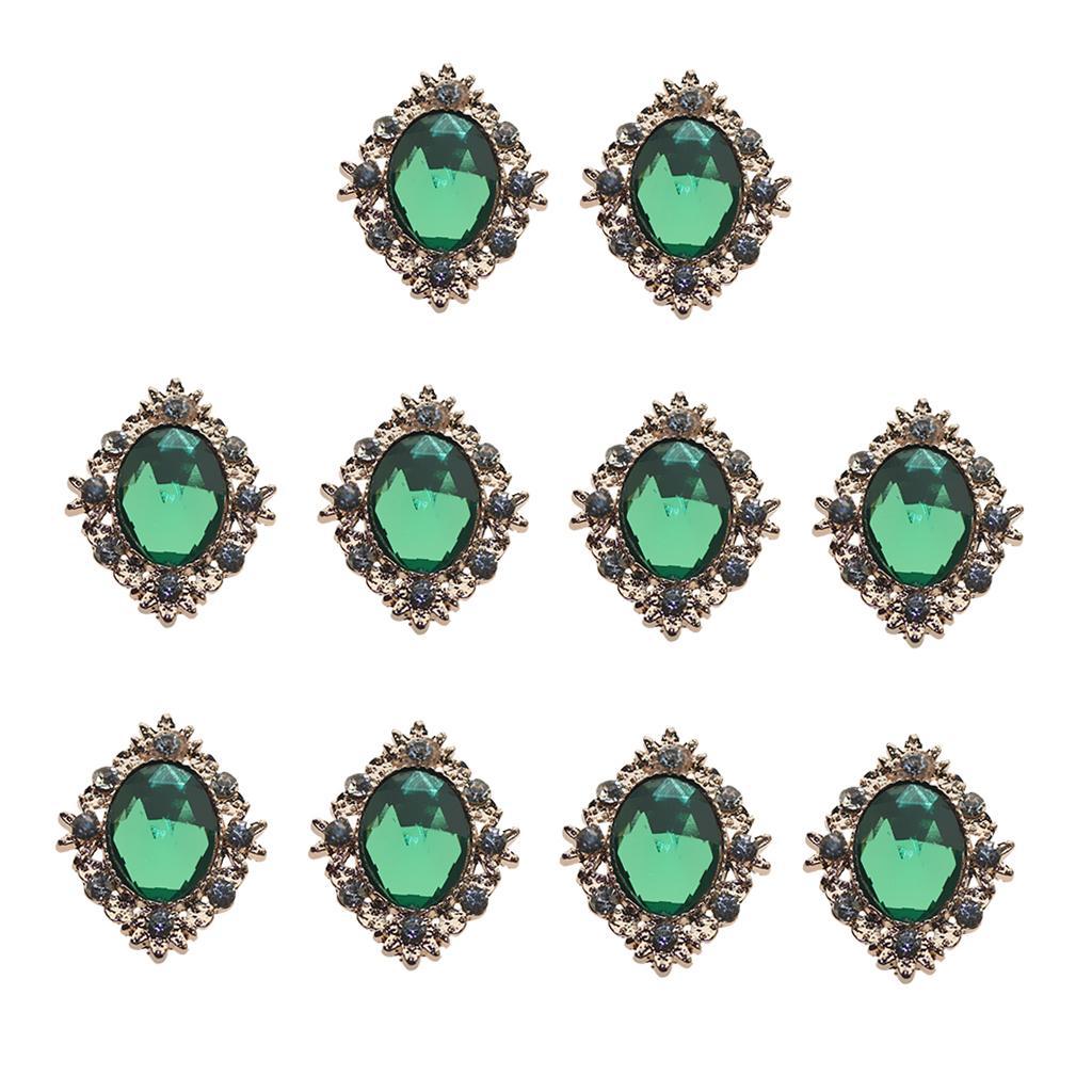 20pcs Rhinestone Flat Back Beads Button Scrapbook Embellishment Crafts