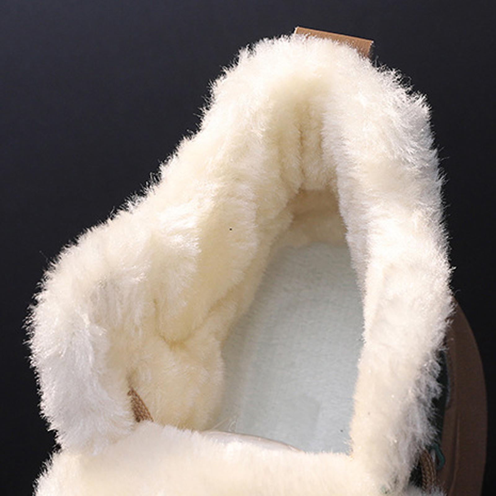 Women's Winter Snow Boots Thick Soled Ankle Booties for Running Work Hiker Outdoor