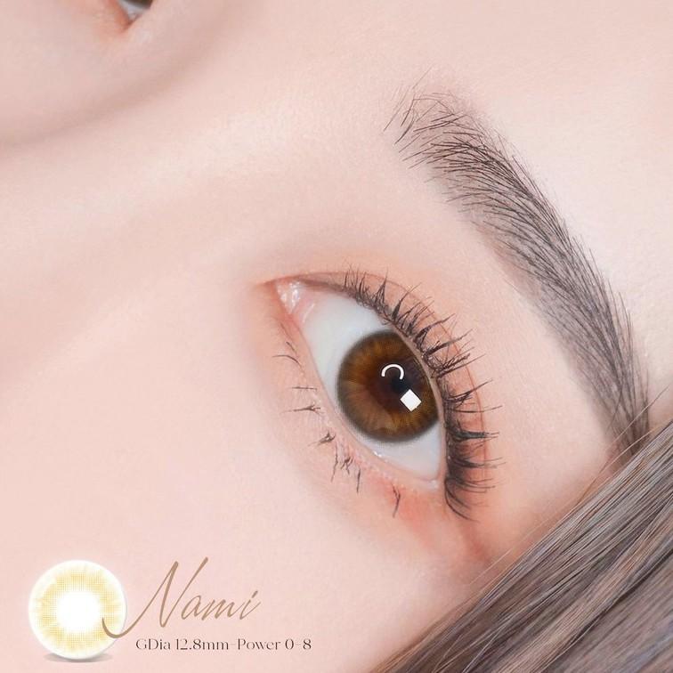 Lens cận màu nâu tự nhiên và kính áp tròng cận nâu tây Angel Eyes - Độ cận 0-8 - Đường kính 13.8mm-14.7mm