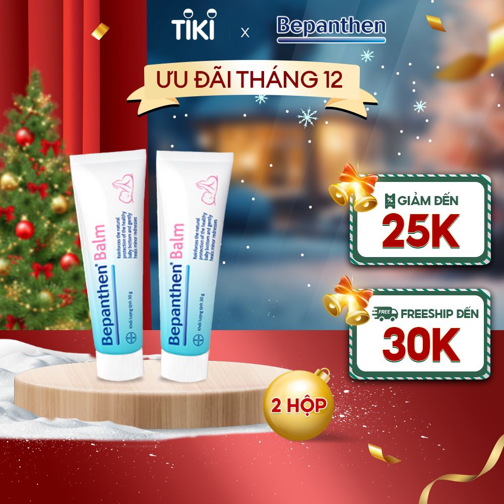 Bộ 2 Tuýp Kem Chống Hăm Bepanthen Balm Dạng Kem Mỡ 30G/Tuýp 