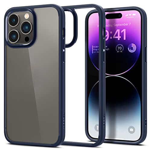 Ốp lưng chống sốc viền cao su cho iPhone 14 Pro thiết kế mặt lưng trong suốt Hiệu Rock hybrid tective Case - hàng nhập khẩu