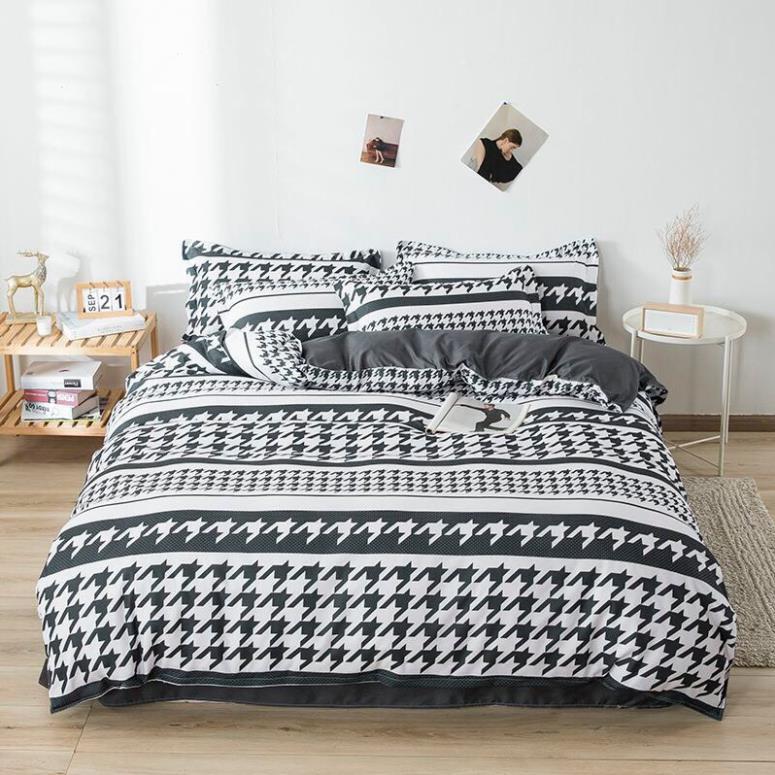 Bộ chăn ga gối , coton poly họa tiết mới đáng yêu đủ size miễn phí bo chun