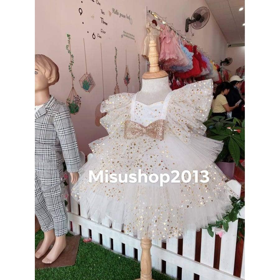 Váy cao cấp bé gái đom đóm đủ màu 6kg-24kg