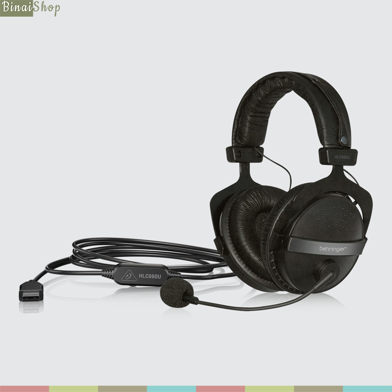 Behringer HLC660U - Tai Nghe Chụp Tai Stereo, Giắc USB, Tích Hợp Micro - hàng chính hãng