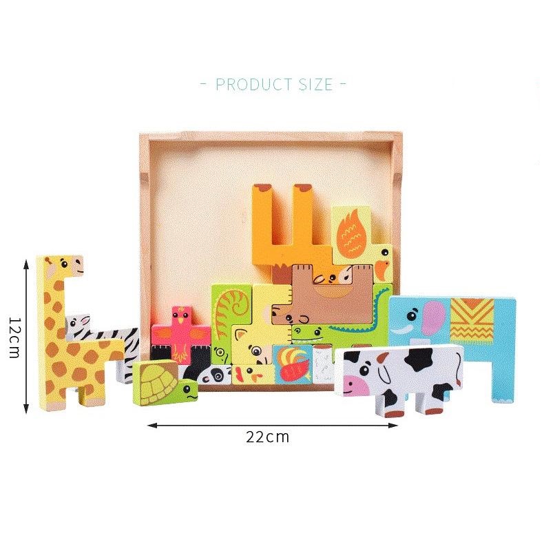 Trò chơi xếp hình Tetris hình động vật dễ thương cho bé từ 3-6 tuổi