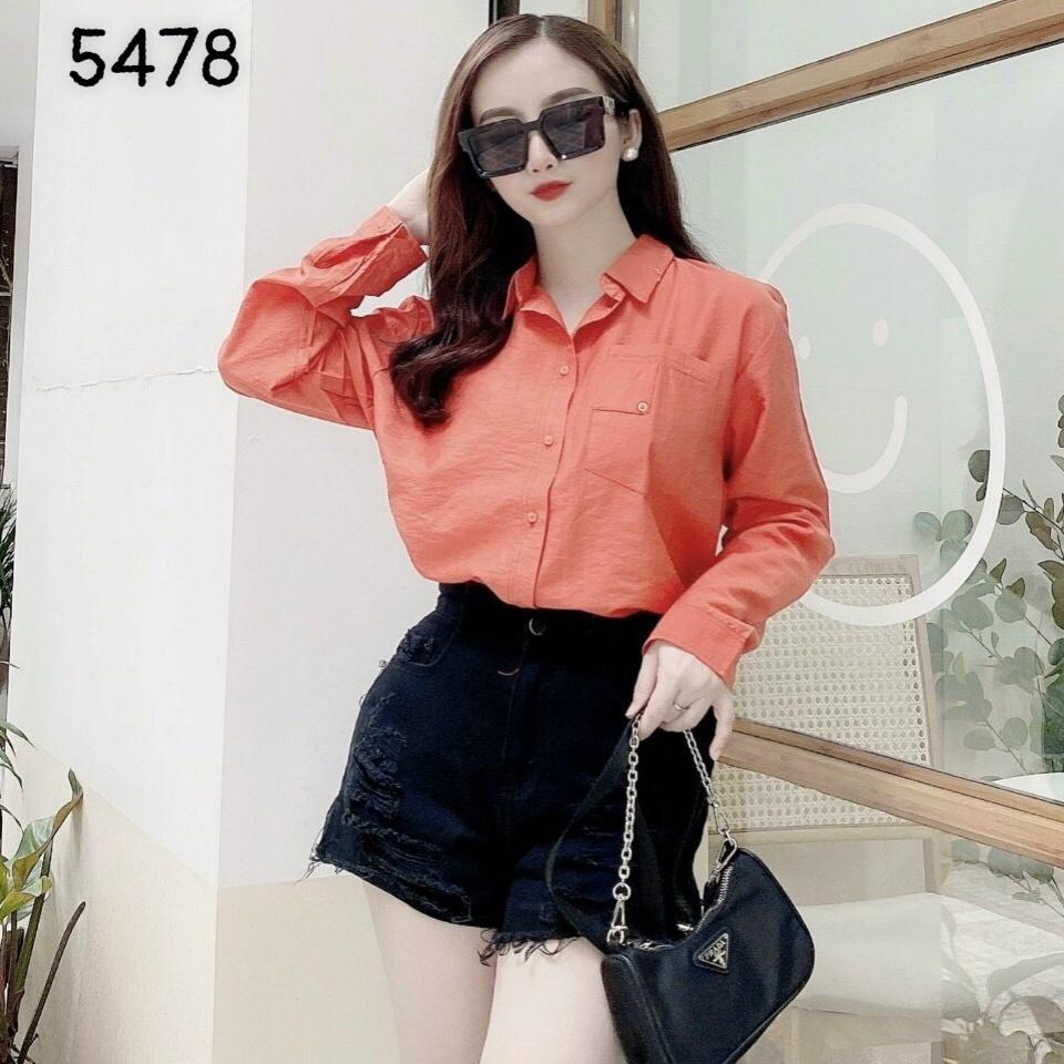 Áo Sơ Mi BIG SIZE Tay Dài Trơn 5478