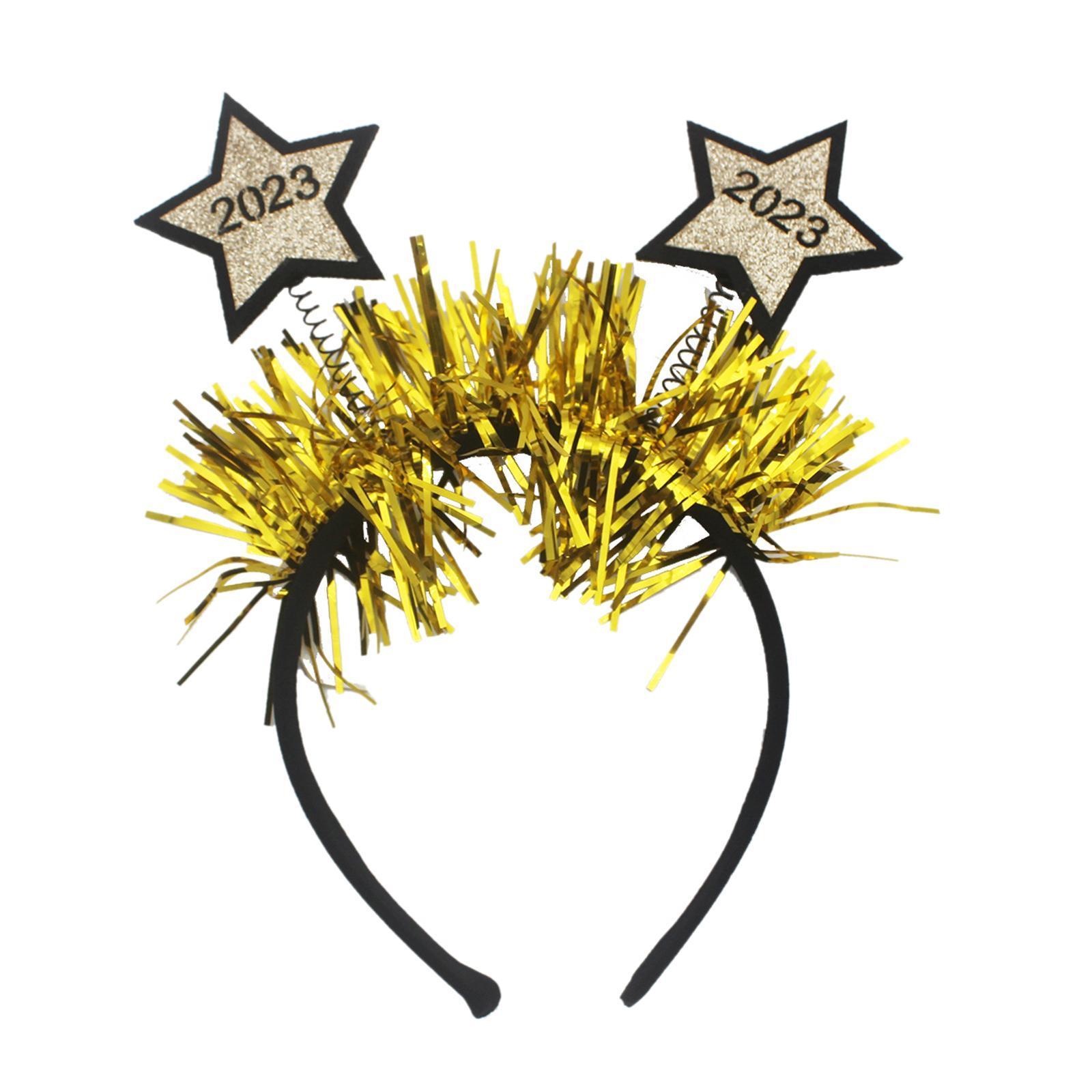 Happy New Year Headband Photo Prop Eve Party Supplies for Kids Adults