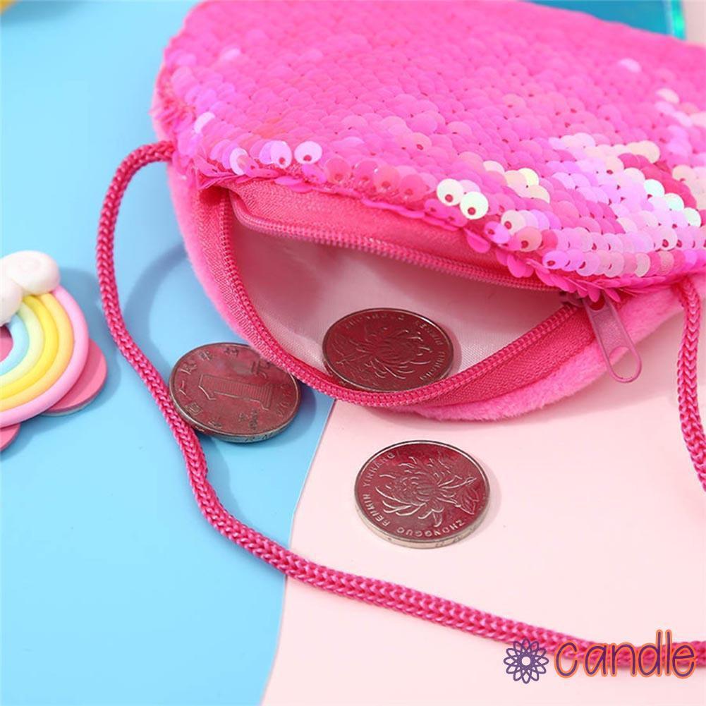 Túi Đeo Chéo Đính Kim Sa Lấp Lánh Dễ Thương Cho Nữ