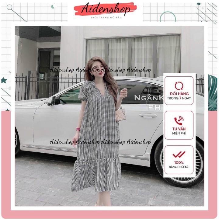 Váy bầu thời trang thiết kế,đầm bầu suông dài mùa hè