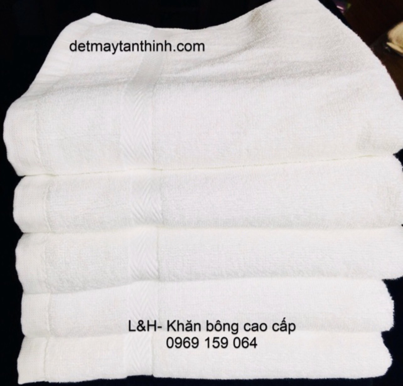 Khăn tắm trắng 50*100 cm, 210 gr