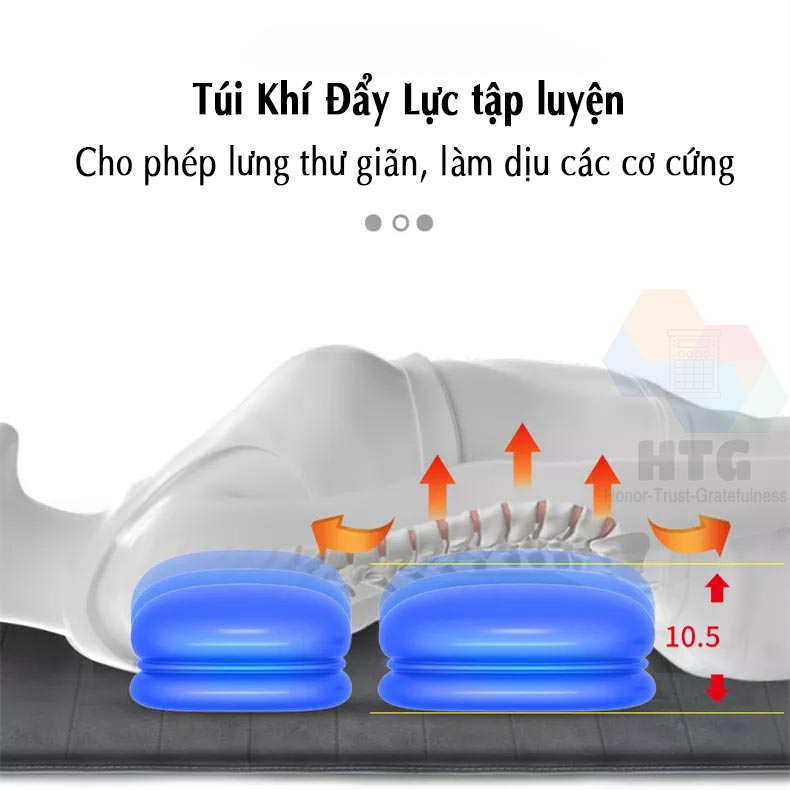 Đệm massage da PU hồng ngoại Leerkang LEK918F hỗ trợ túi khí, rung tần số cao, xoa bóp gối có thể tháo rời, hàng chính hãng
