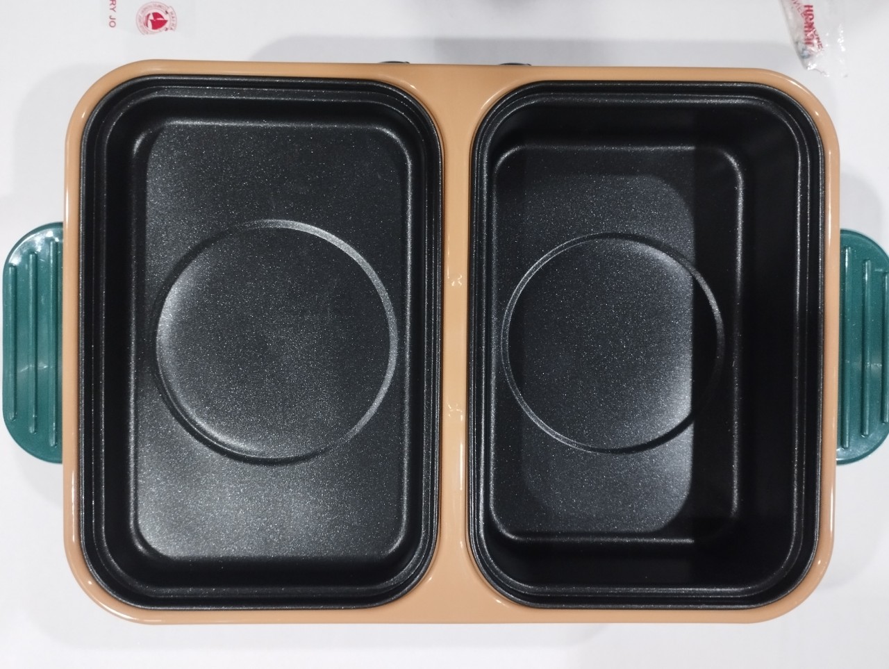 Nồi lẩu nướng điện 2 ngăn đa năng kiểu Hàn Quốc (Mẫu mới nhất 2023), bếp lẩu nướng mini chống dính vệ sinh dễ dàng tiện lợi - Hàng Chính Hãng