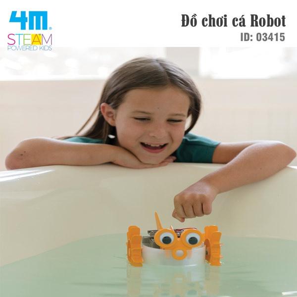 Đồ chơi khoa học Cá robot chuyển động – 4M 03415