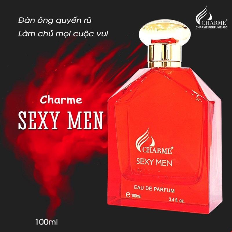 Nước hoa nam quyến rũ, Charme Sexy Men, dòng nước hoa lưu hương lâu, nam tính dành cho quý ông, 100ml