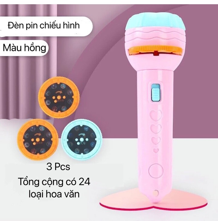 ĐÈN CHIẾU HÌNH CHO BÉ GỒM 10 CUỘN FIM VÀ 80 HÌNH NGỘ NGHĨNH