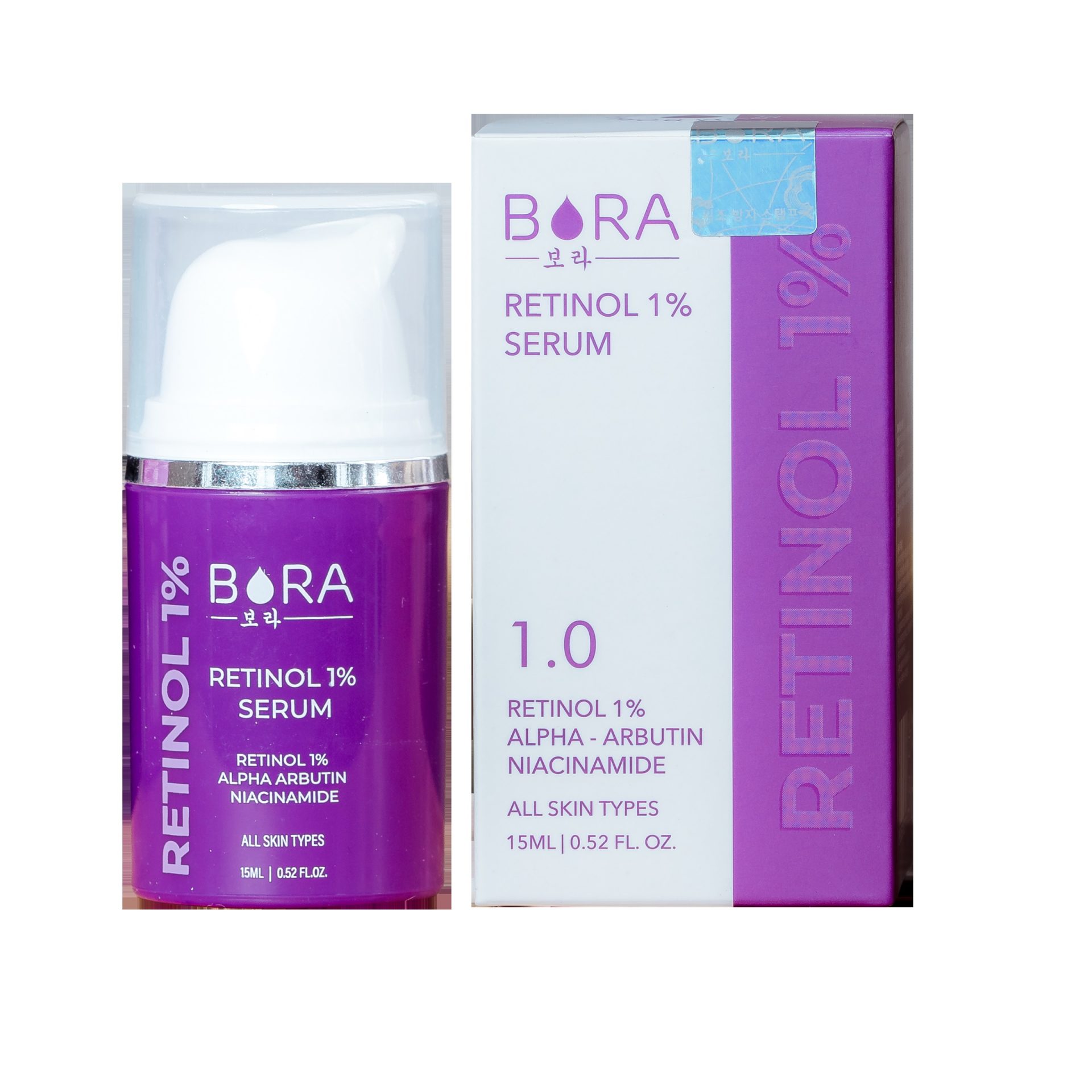 Serum dưỡng trắng, ngăn ngừa lão hóa và tái tạo da Bora Retinol 1% chai 15ml