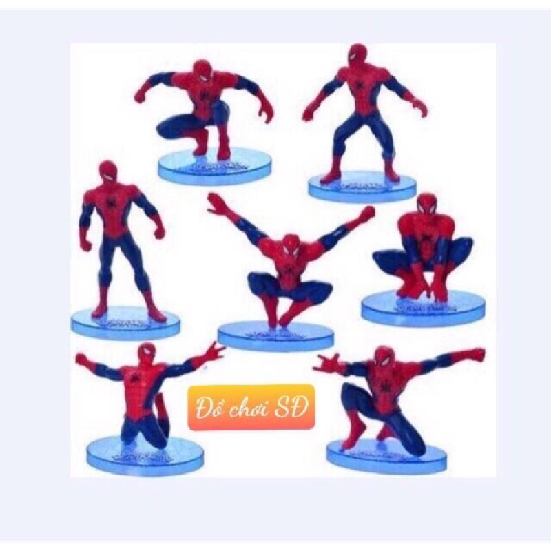 siêu nhân nhện - bộ 7con (loại nhẹ)