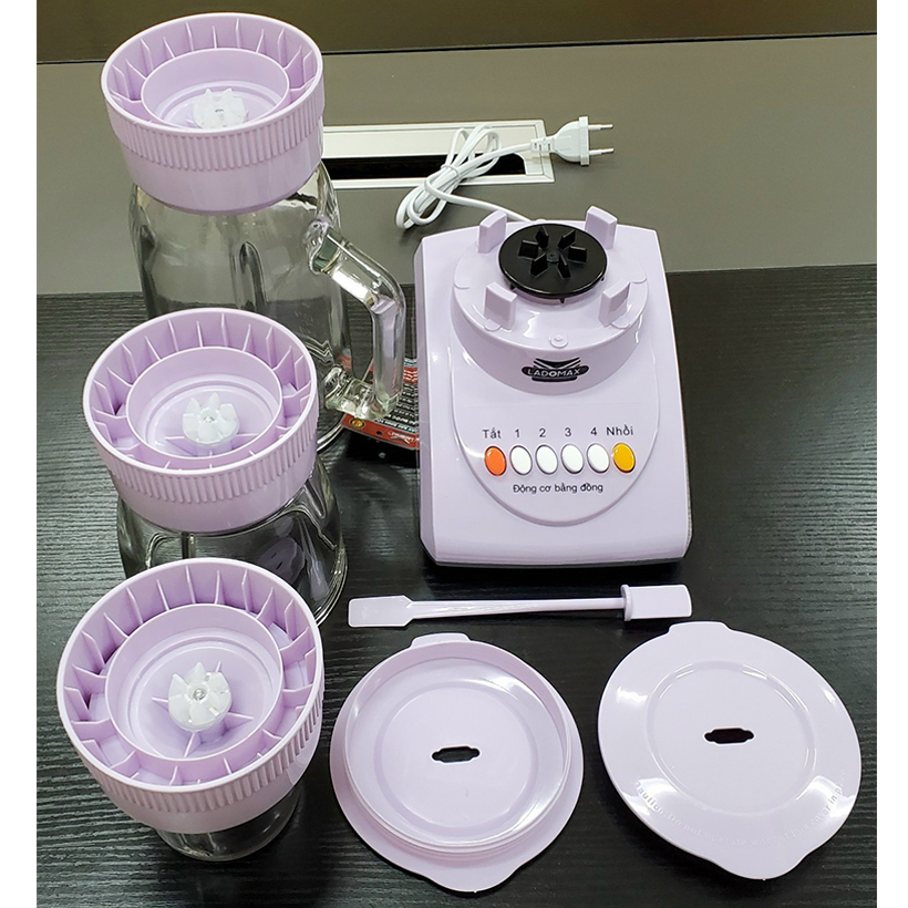 Máy xay sinh tố đa năng 3 cối Ladomax HA-9166-3 - Hàng chính hãng