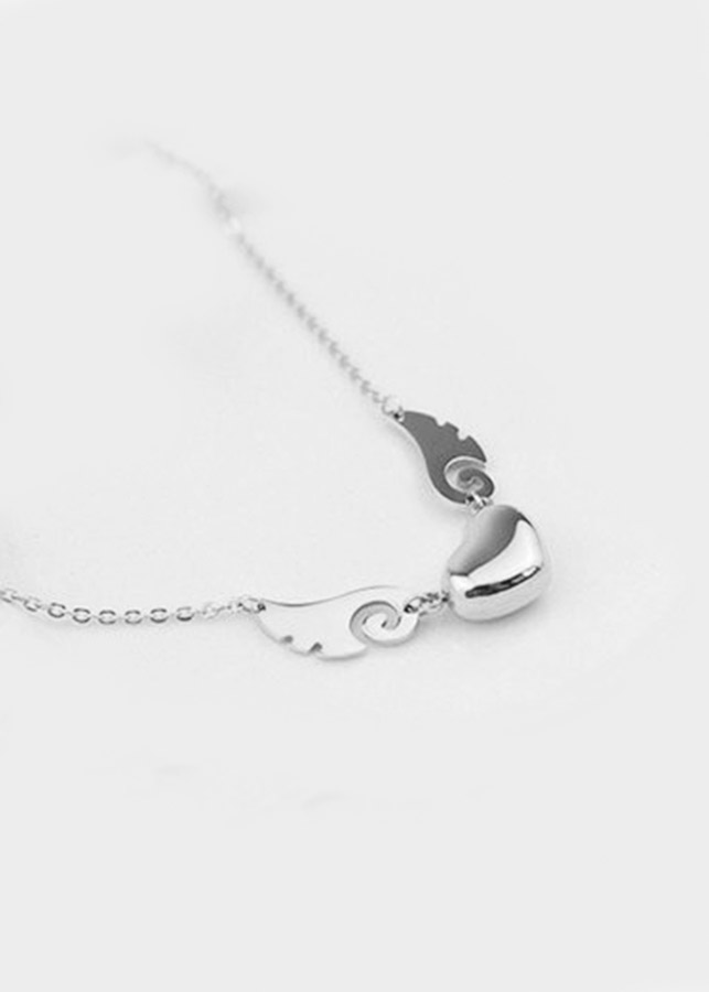 Dây chuyền titanium trái tim cánh thiên thần