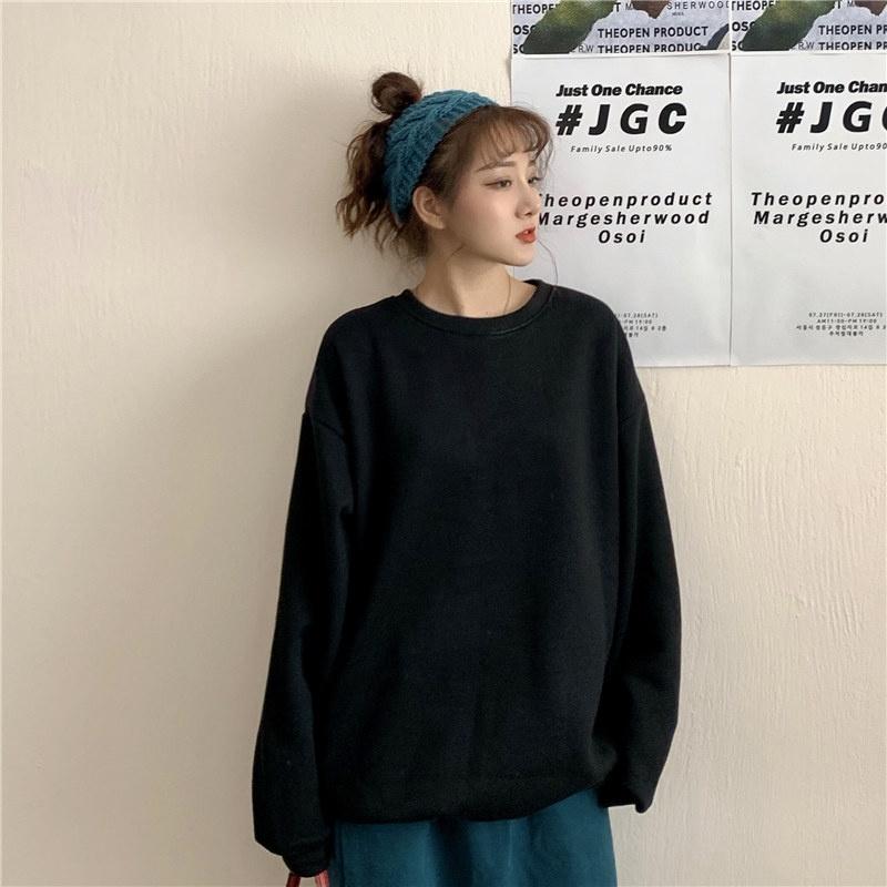 ÁO SWEATER BASIC NAM NỮ UNISEX ,ÁO HOODIE TRƠN NỈ NAM NỮ UNISEX NỈ BÔNG FN03 FEENY