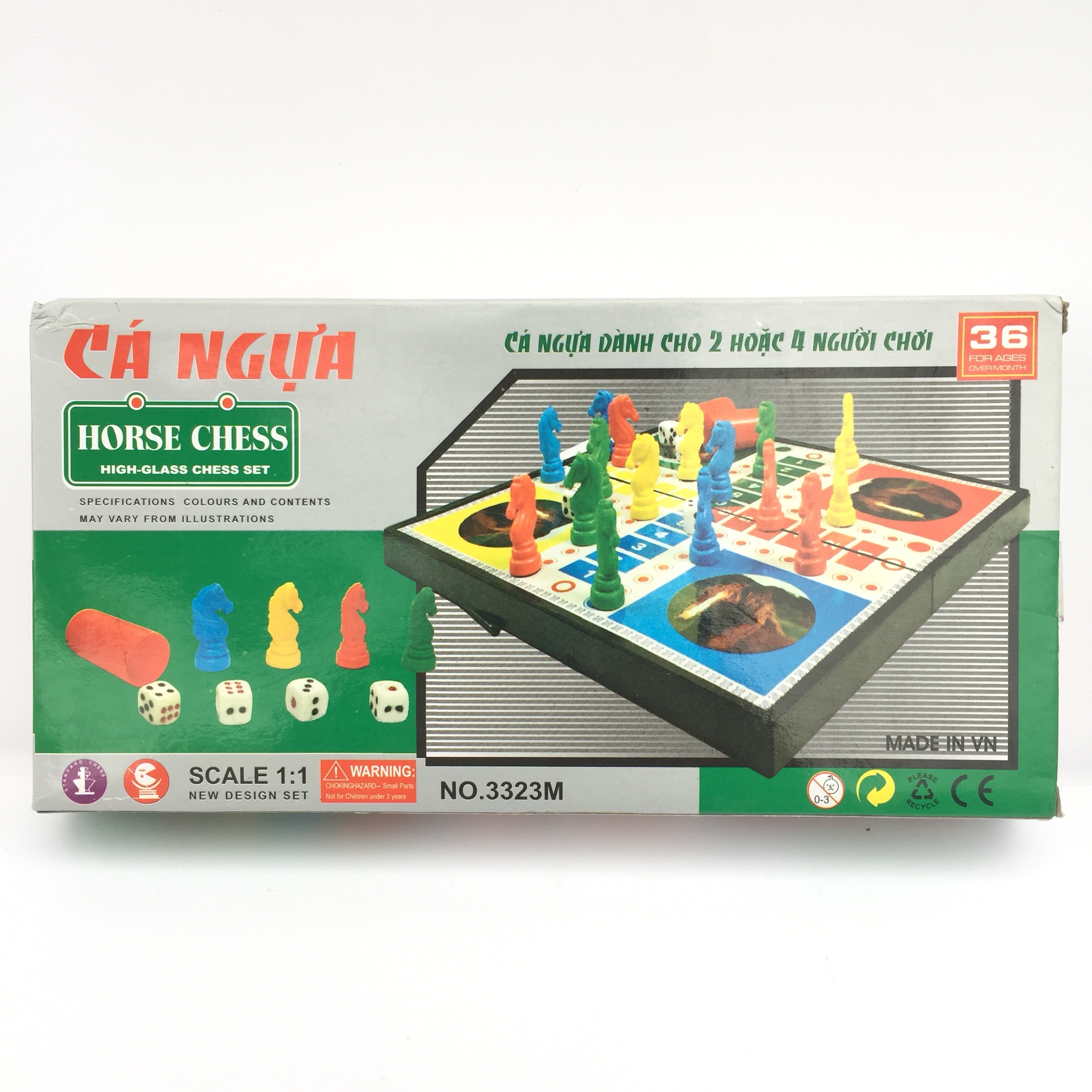 Cờ cá ngựa nam châm 31cm x 31cm hộp xanh