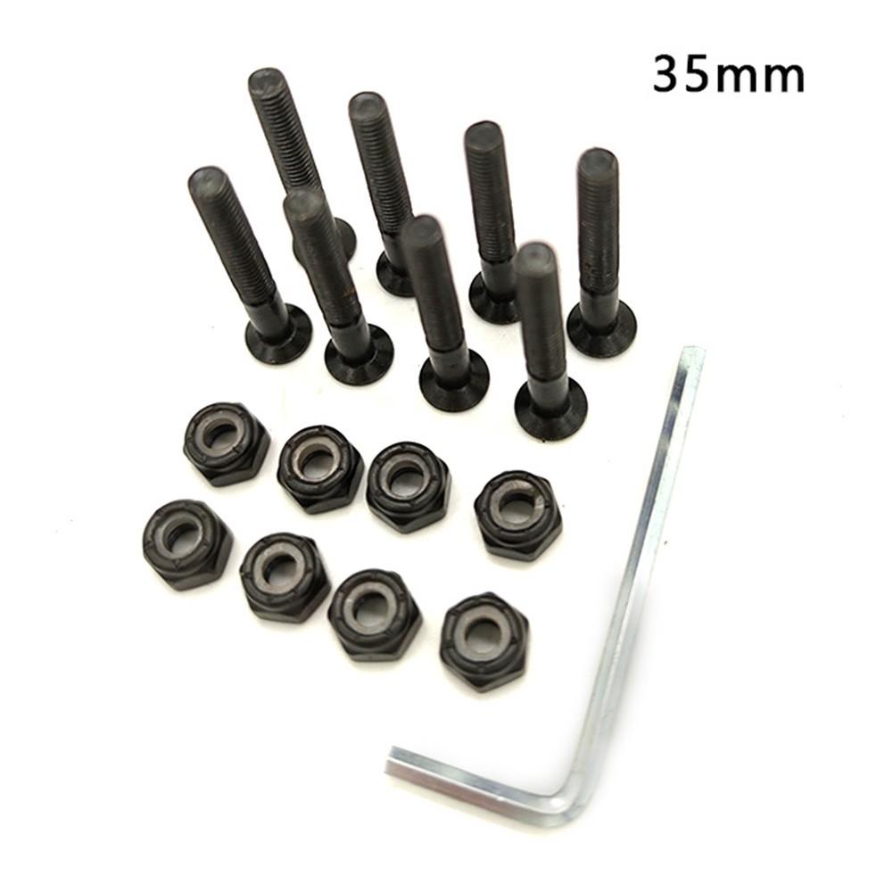 16 Chiếc M5 30/35/53Mm Ván Trượt Thay Thế Ốc Vít Hạt Teel Ốc Bu Lông Bốn Bánh Ván Trượt Longboard Phụ Kiện Color: 53mm