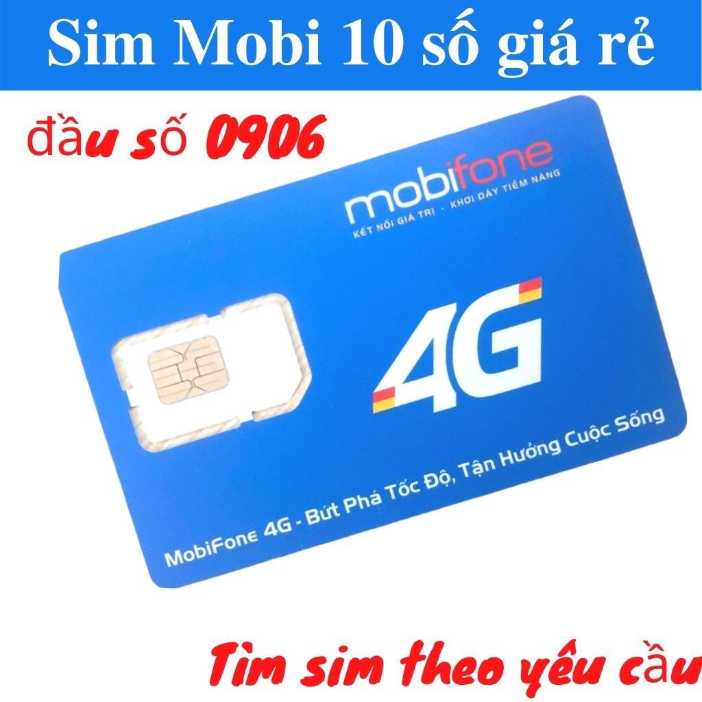 Bao chặn, Sim Mobifone nghe gọi mãi mãi 10 số đầu số 09, 0909, 0906 giá rẻ, có thể chọn số, Hàng chính hãng