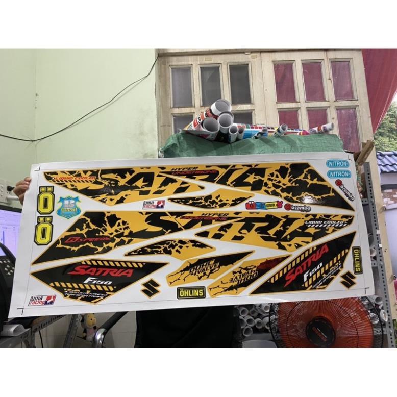 Tem xe satria fi vàng