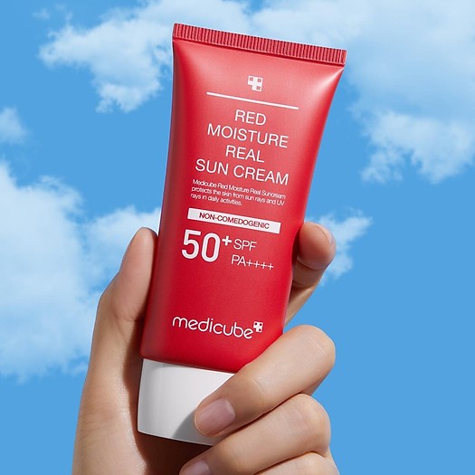 Kem chống nắng da mụn RED MOISTURE REAL SUN CREAM 50ml