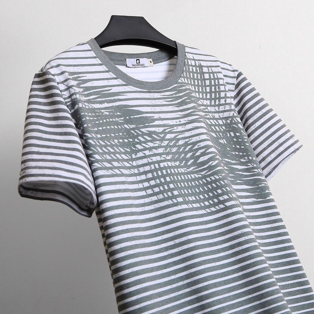 Áo thun nam cổ tròn HÀN QUỐC vải Cotton co giãn,dày dặn, form regular fit